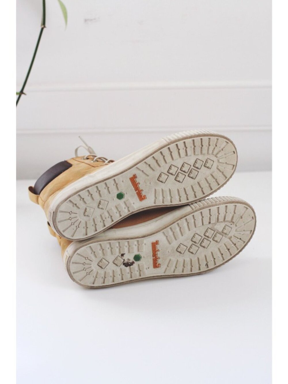 Timberland Skyla Bay High-Top Tan Sneakers Boots Leather Lace-Up Womens 8 - Picture 4 of 8